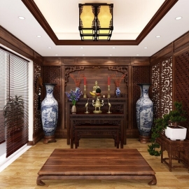 Nội Thất Phòng Thờ - Mẫu 1